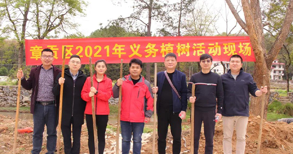 春回大地，萬物復蘇丨挺進環(huán)保聯(lián)合贛南專員辦、區(qū)生態(tài)環(huán)境局等單位開展義務植樹節(jié)活動